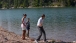 President Obama with his daughters at Acadia National Park