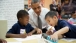President Barack Obama participates in a literacy lesson