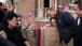 President Obama greets residents on Cedar Avenue