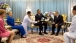 President Obama presents a gift to King Bhumibol Adulyadej of Thailand