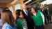 Vice President Joe Biden takes a photo with employees