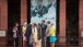 Vice President Joe Biden, Dr. Jill Biden, Howard Krein, and Ashley Biden tour the courtyard