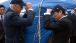 Vice President Joe Biden and Mongolian Prime Minister Sukhbaatar Batbold with VP Hats