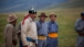 Horsemen Watch a Cultural Demonstration during Vice President Joe Biden's Visit to Mongolia