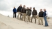 Vice President Joe Biden is led on a tour by Seaside Park Mayor Robert Matthies 