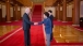 Vice President Joe Biden shakes hands with President Park Geun-Hye