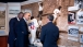 President Obama Looks at Jackie Robinson Jersey