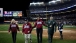 First Lady Michelle Obama, Dr. Jill Biden, Yogi Berra and Retired Army Capt. Tony Odierno Take to the Field at Yankee Stadium 