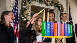 President Obama Speaks at a Hanukkah Reception