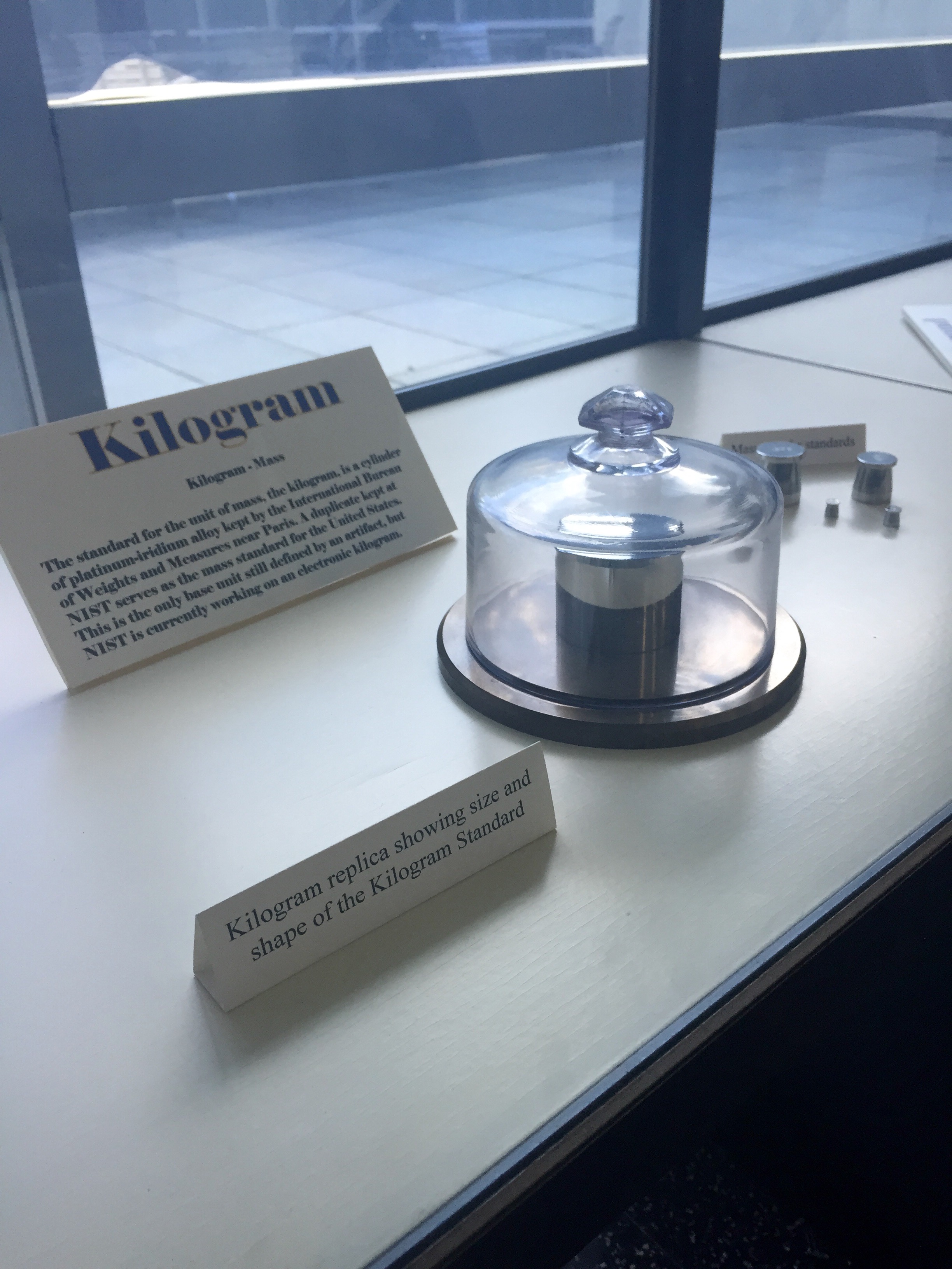 Replica of the International Prototype of the Kilogram.