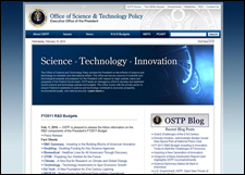 Old OSTP Site Screenshot
