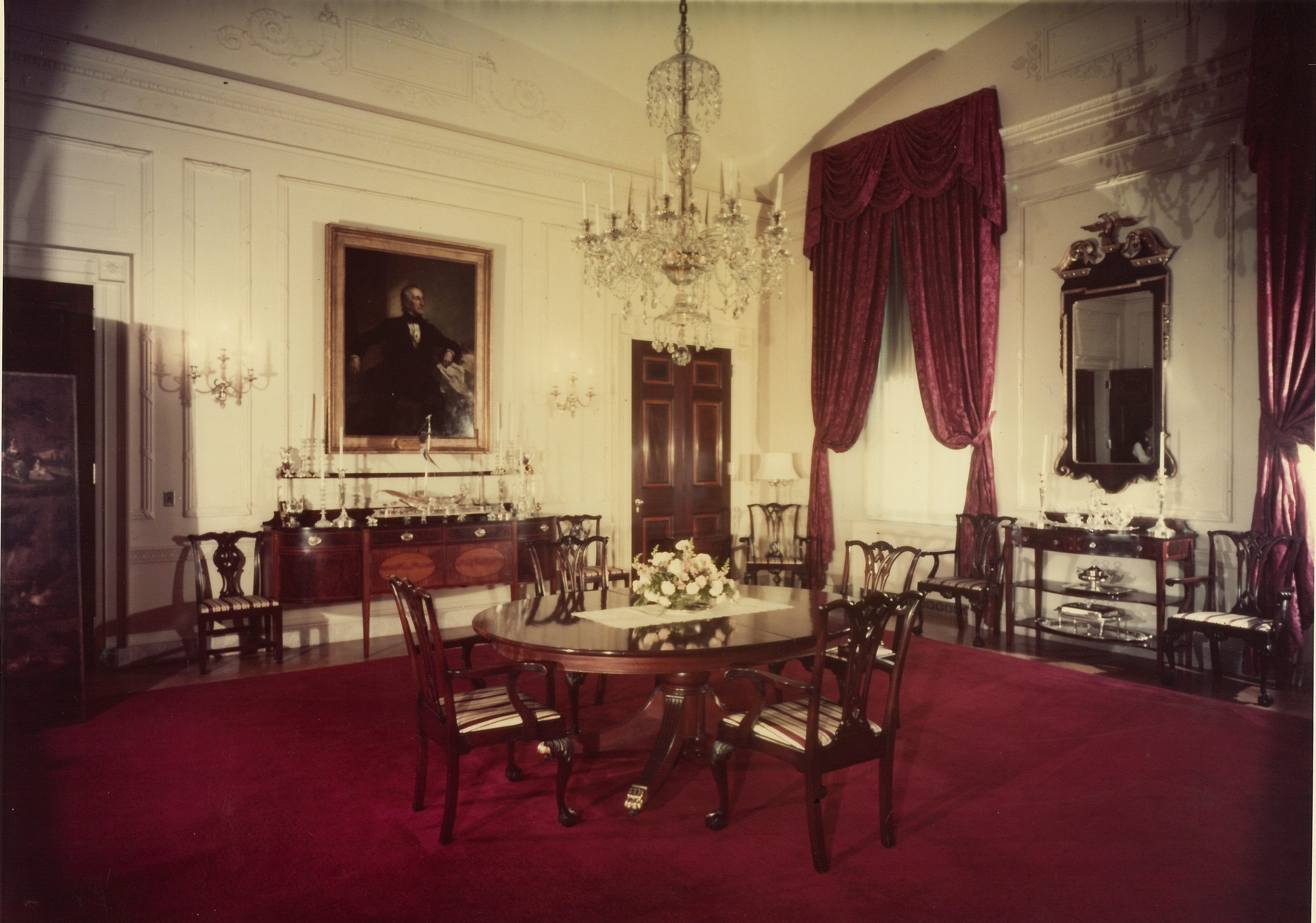 the old dining room