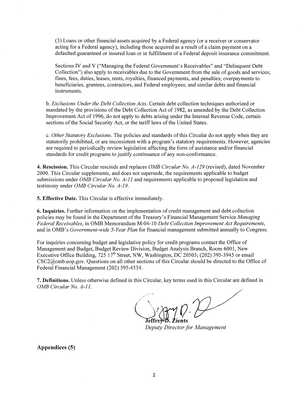 Letter Or Memo Of Transmittal from obamawhitehouse.archives.gov