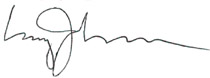 signature of Clay Johnson