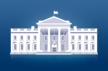 Placeholder image featuring an illustration of the White House