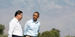 President Obama with President Xi Jinping of China