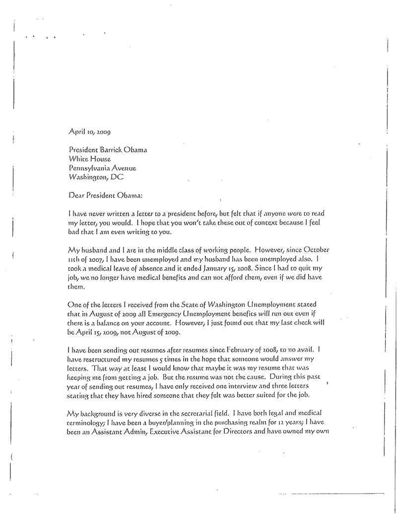 Format Letter To The President - U S Representatives Send Letter To