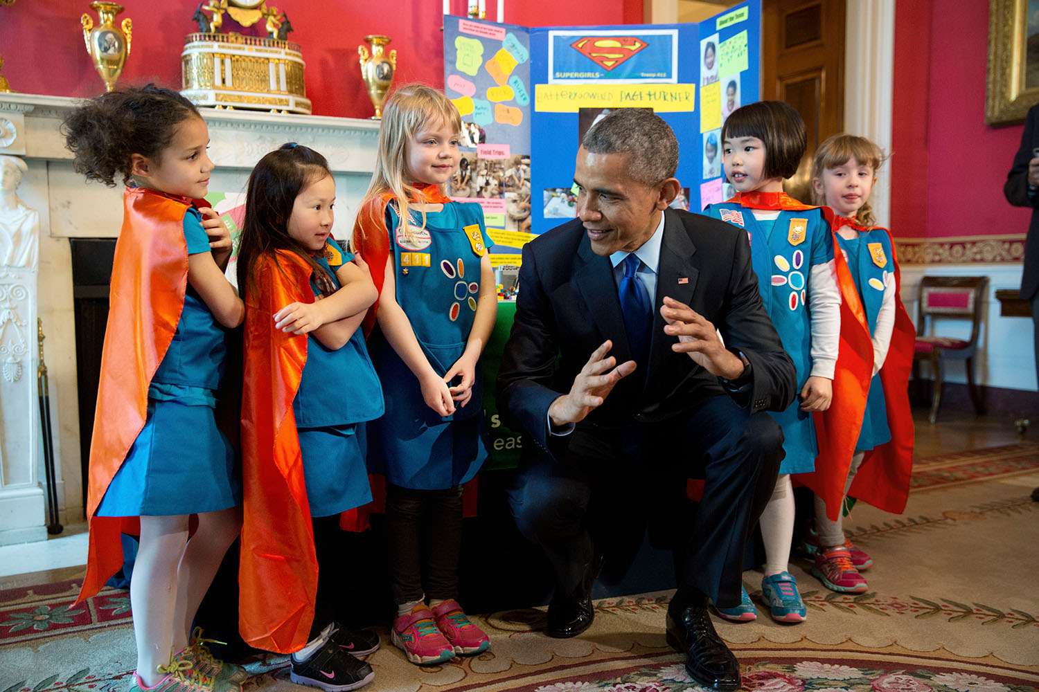 President Obama at the WH Science Fair