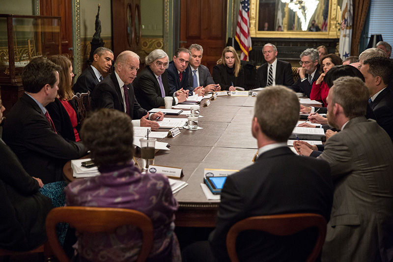 Vice President Biden meets with the Cancer Moonshot Task Force