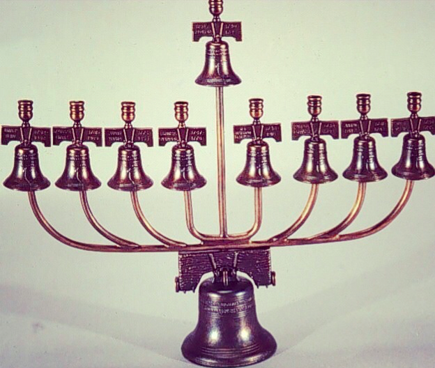 The Liberty Bell Menorah