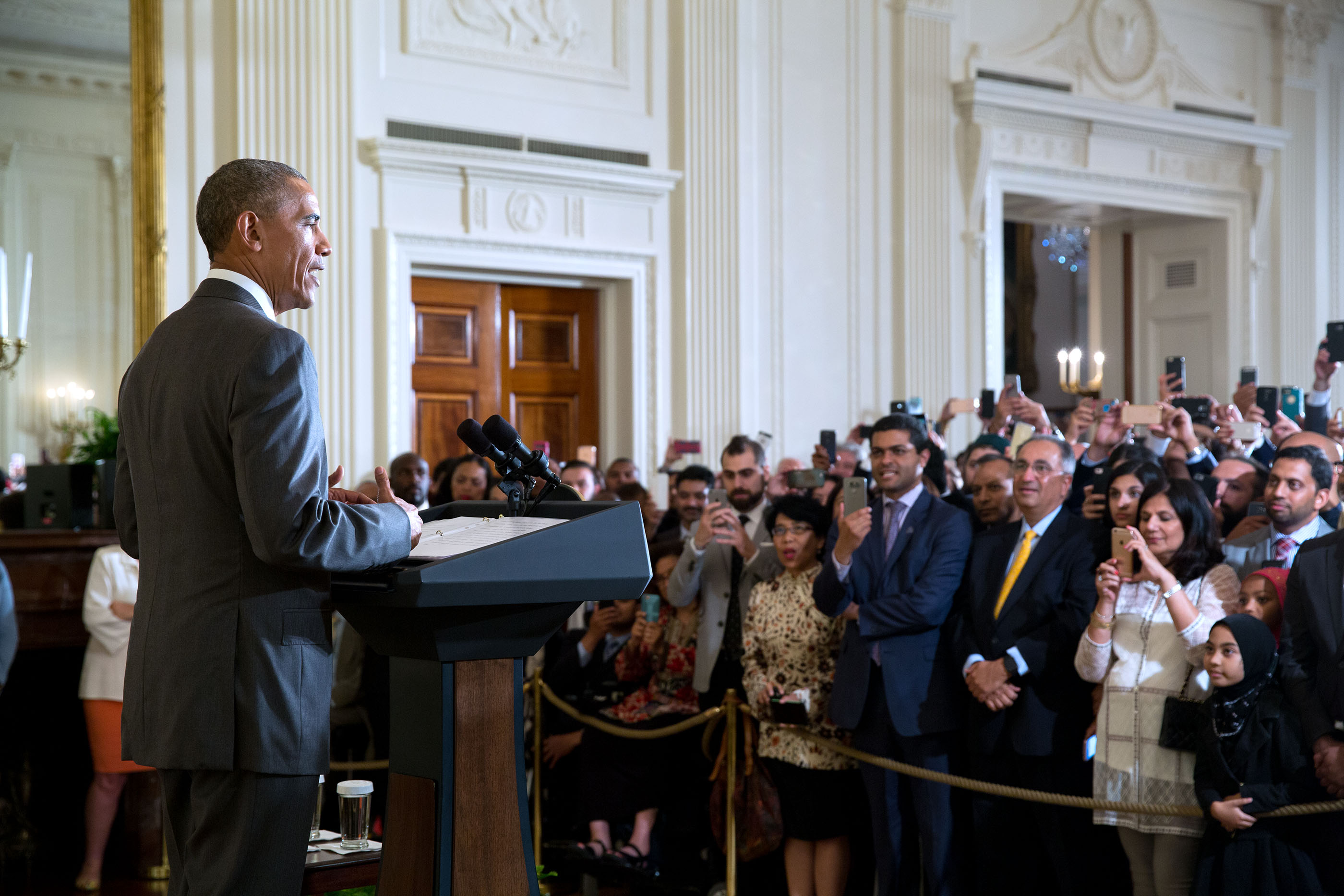 President Obama at Eid reception