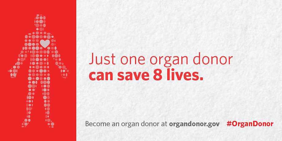 Just one organ donor can save 8 lives