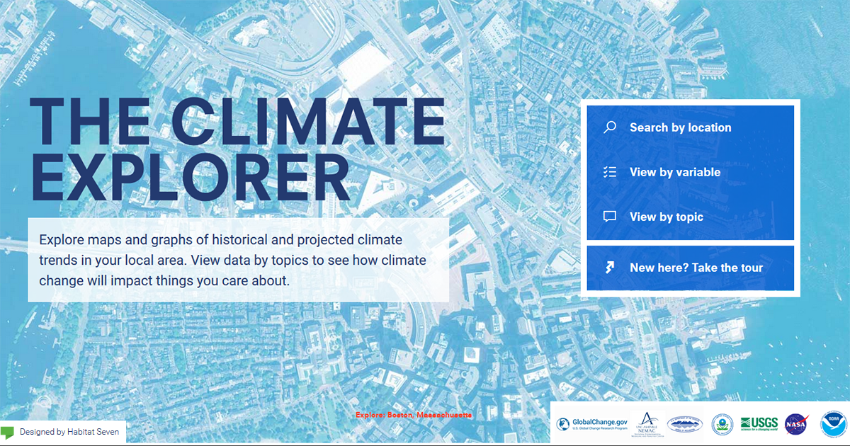 The Climate Resilience Toolkit allows users to search by location, variable, or topic to find maps and trends in their local area. Photo Credit: NOAA.