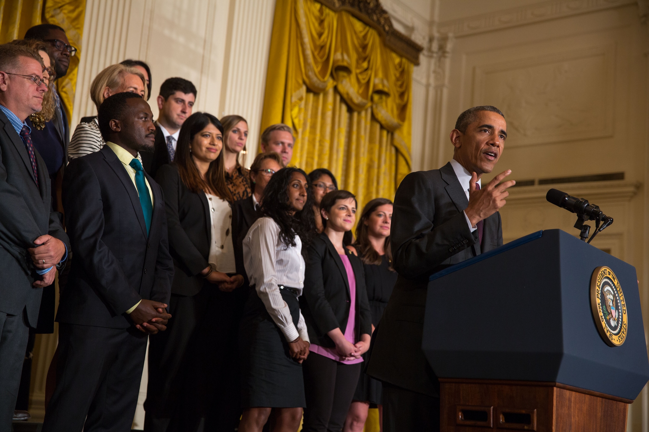 President Obama at the 2015 White House Demo Day.