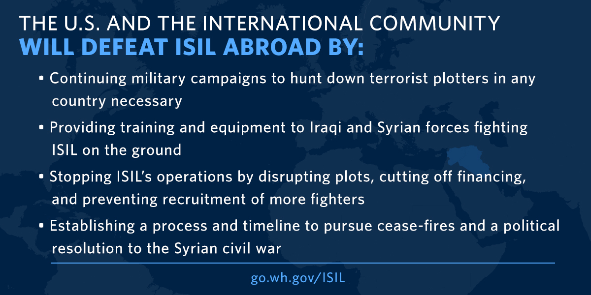 President Obama's ISIL strategy abroad