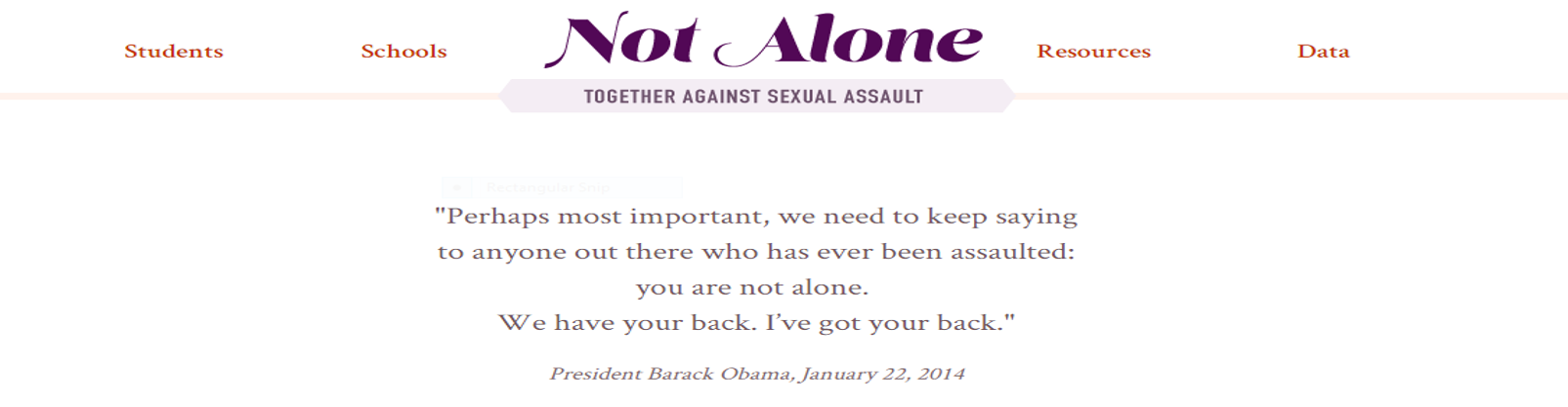 Not Alone Website
