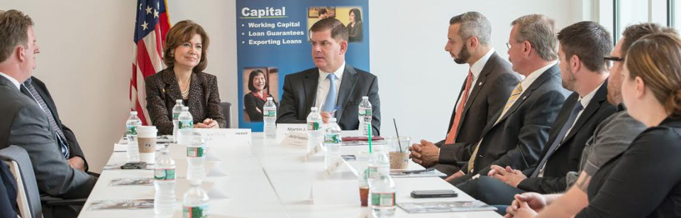SIAD_new: "SBA Administrator Maria Contreras-Sweet with Boston Mayor Marty Walsh announcing the Startup in a Day initiative with entrepreneurs in Boston, June 11, 2015. (Photo Credit: SBA)"