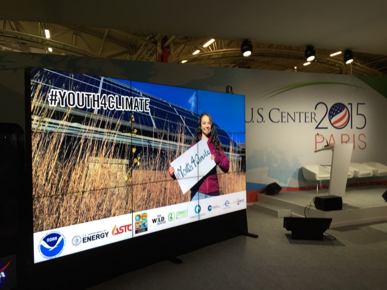 "Our Time to Lead: Youth Engagement in Climate Change" event at COP21 on November 30, 2014. (Photo Credit: Frank Niepold, NOAA)