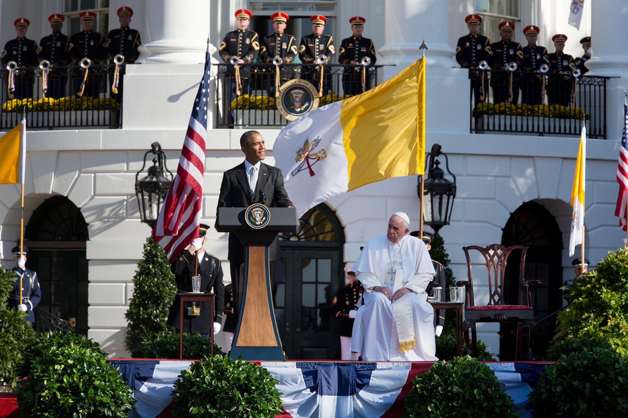 President Obama delivers remarks. (Official White House Photo by Chuck Kennedy)