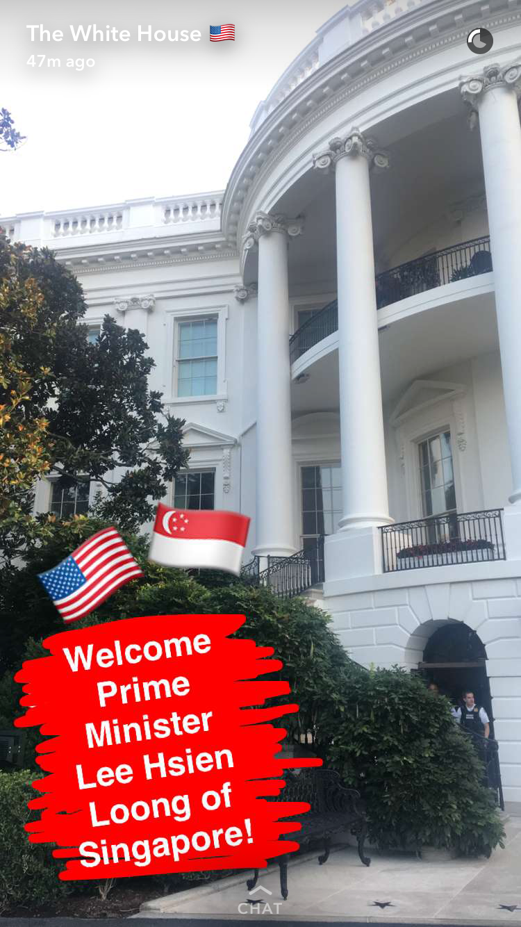 Follow the White House on Snapchat